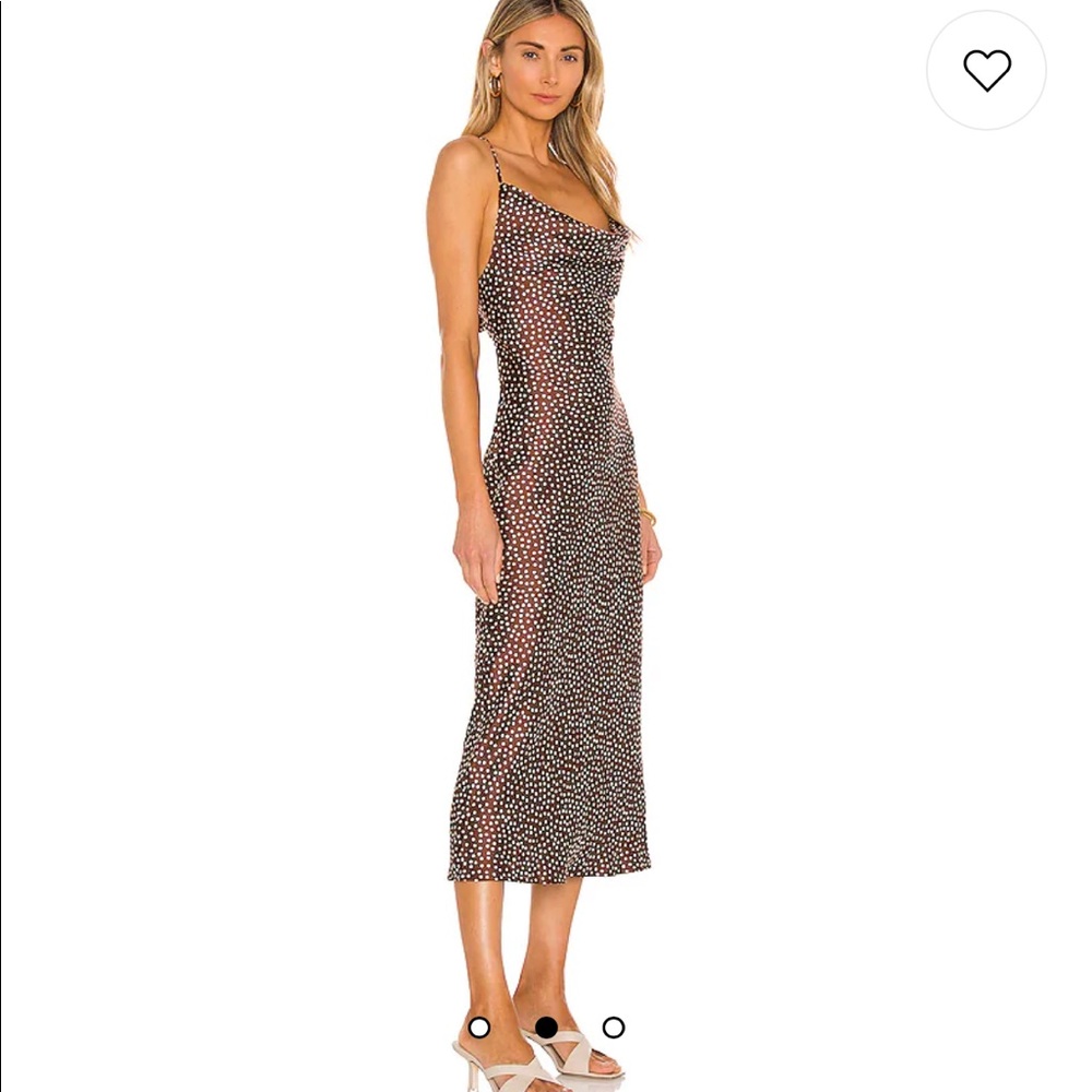 Lovers and Friends Lauren Midi Slip Dress - Brown